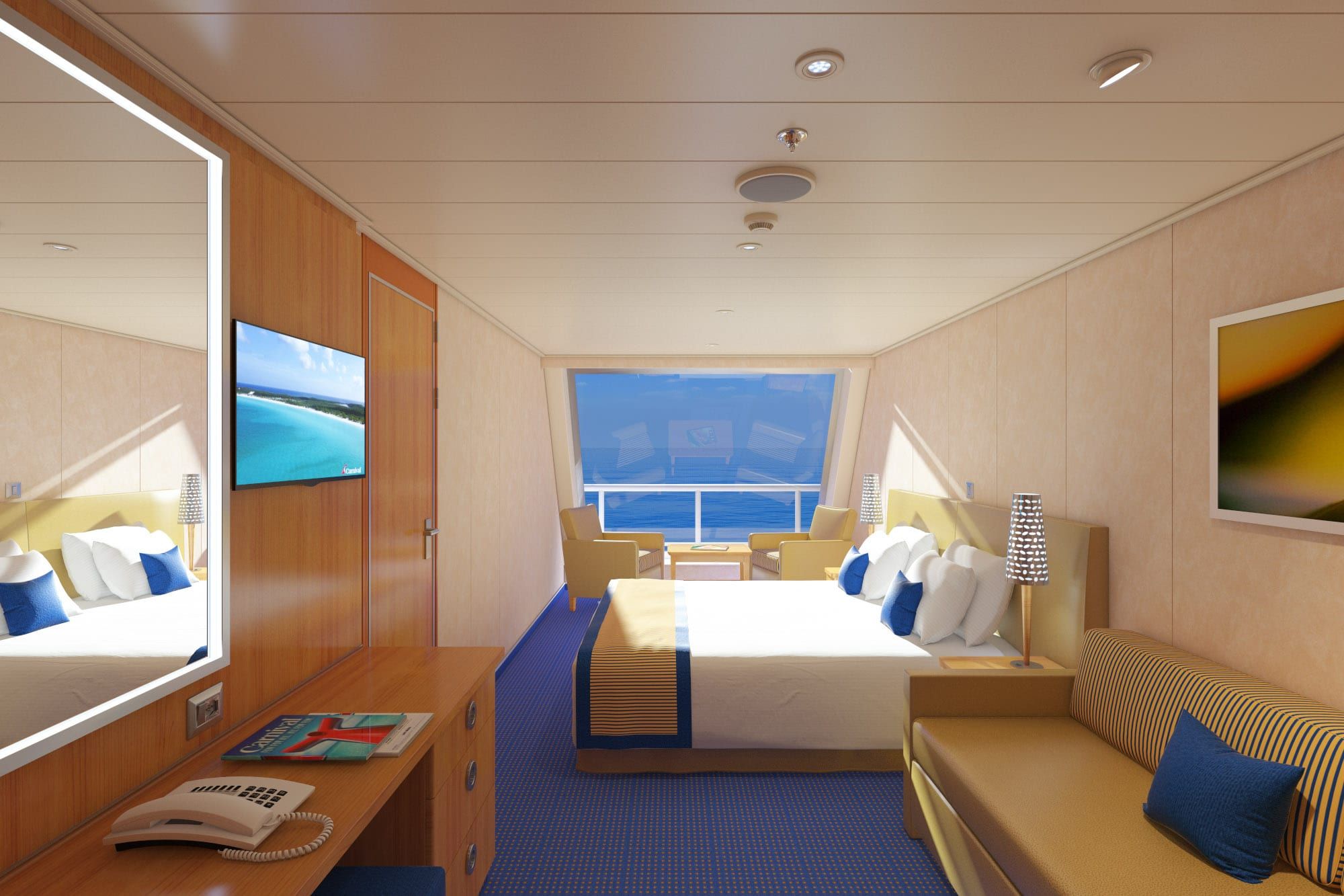 Carnival Radiance Scenic Ocean View (6J) cabin, photo 1 of 2