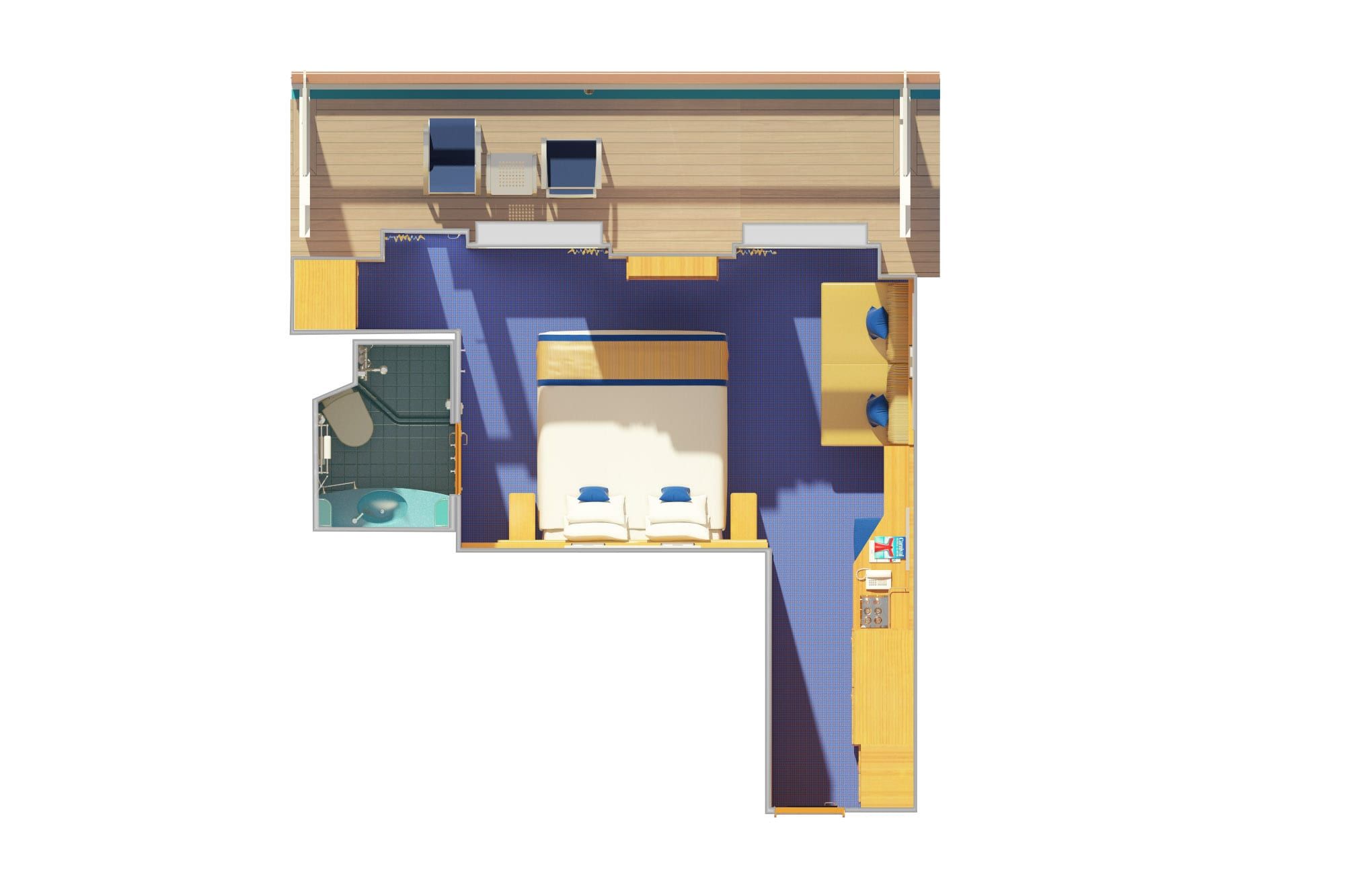 Carnival Sunrise Balcony (8A) floor plan, photo 3 of 4