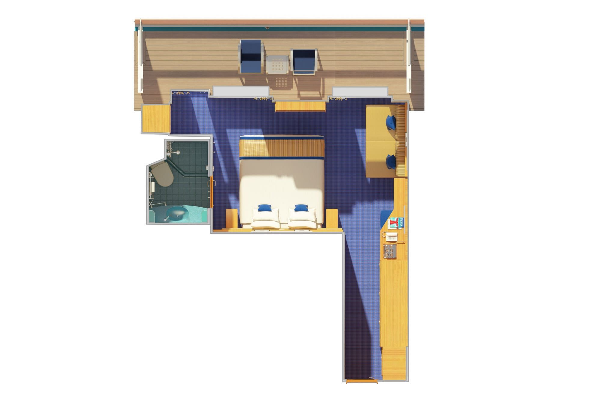Carnival Sunrise Balcony (8A) floor plan, photo 4 of 4