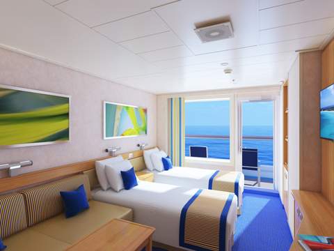 Carnival Radiance Balcony (8B) cabin, photo 1 of 3