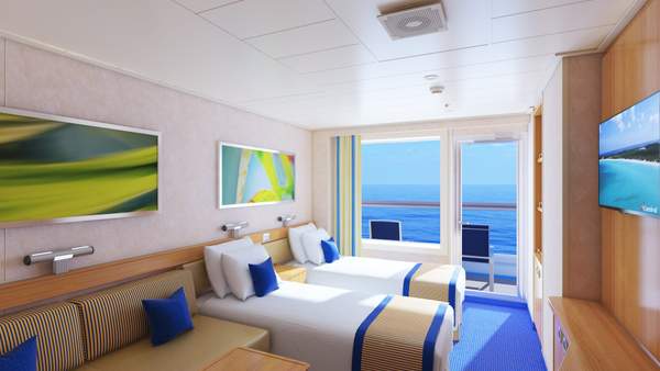 Carnival Radiance Balcony (8B) cabin, photo 1 of 3 Carnival Radiance Balcony (8B) cabin, photo 1 of 3