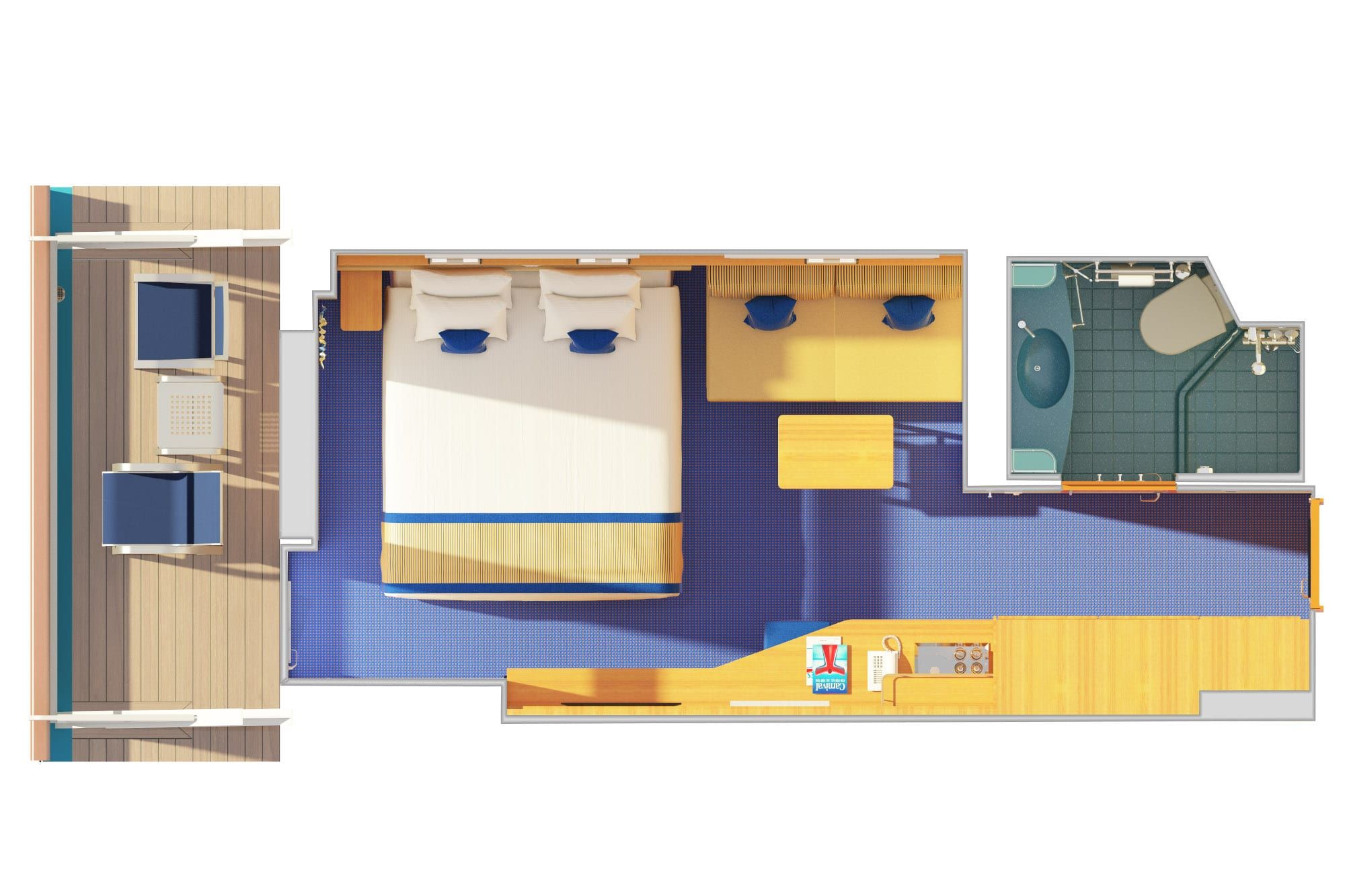 Carnival Radiance Balcony (8B) floor plan, photo 1 of 3