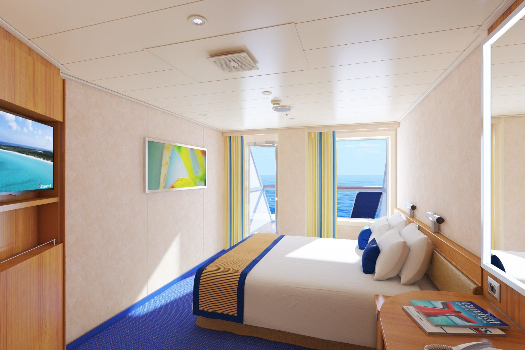 Carnival Radiance Aft-View Extended Balcony (8M) cabin, photo 3 of 3