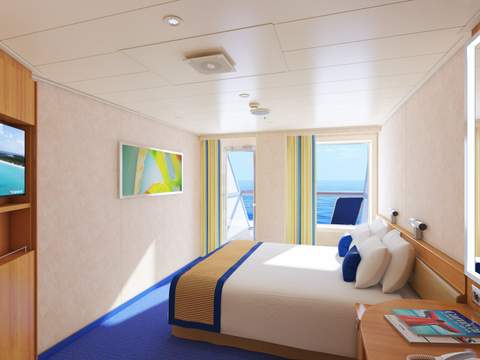 Carnival Radiance Aft-View Extended Balcony (8M) cabin, photo 3 of 3 Carnival Radiance Aft-View Extended Balcony (8M) cabin, photo 3 of 3