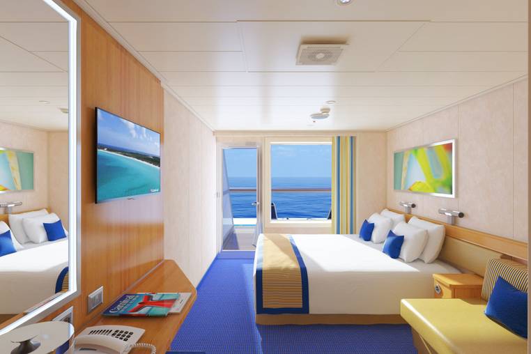 Carnival Radiance Aft-View Extended Balcony (8M) cabin, photo 1 of 3