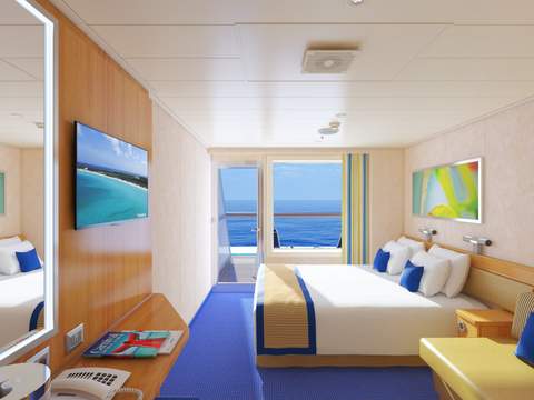 Carnival Radiance Aft-View Extended Balcony (8M) cabin, photo 1 of 3 Carnival Radiance Aft-View Extended Balcony (8M) cabin, photo 1 of 3