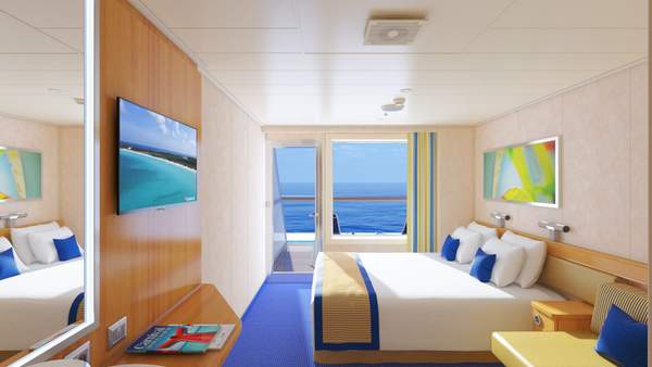 Carnival Radiance Aft-View Extended Balcony (8M) cabin, photo 1 of 3 Carnival Radiance Aft-View Extended Balcony (8M) cabin, photo 1 of 3