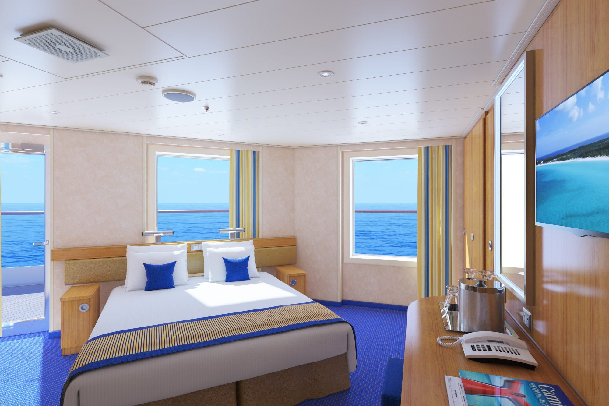 Carnival Radiance Premium Vista Balcony (9C) cabin, photo 2 of 3