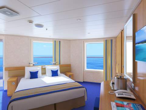 Carnival Radiance Premium Vista Balcony (9C) cabin, photo 2 of 3 Carnival Radiance Premium Vista Balcony (9C) cabin, photo 2 of 3