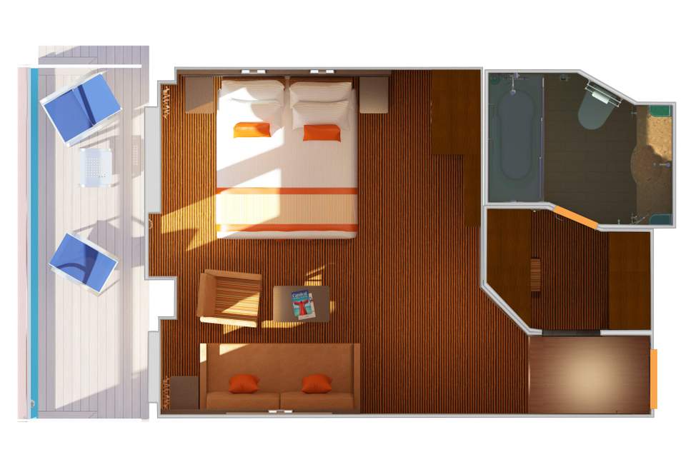 Carnival Radiance Ocean Suite (OS) floor plan Carnival Radiance Ocean Suite (OS) floor plan