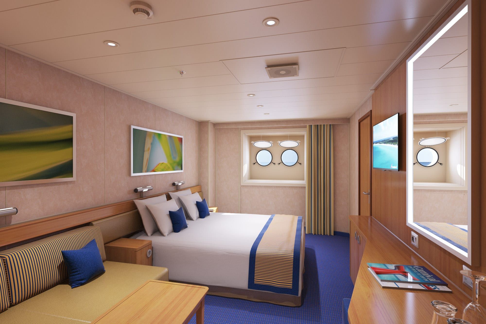 Carnival Radiance Porthole (PT) cabin, photo 2 of 2