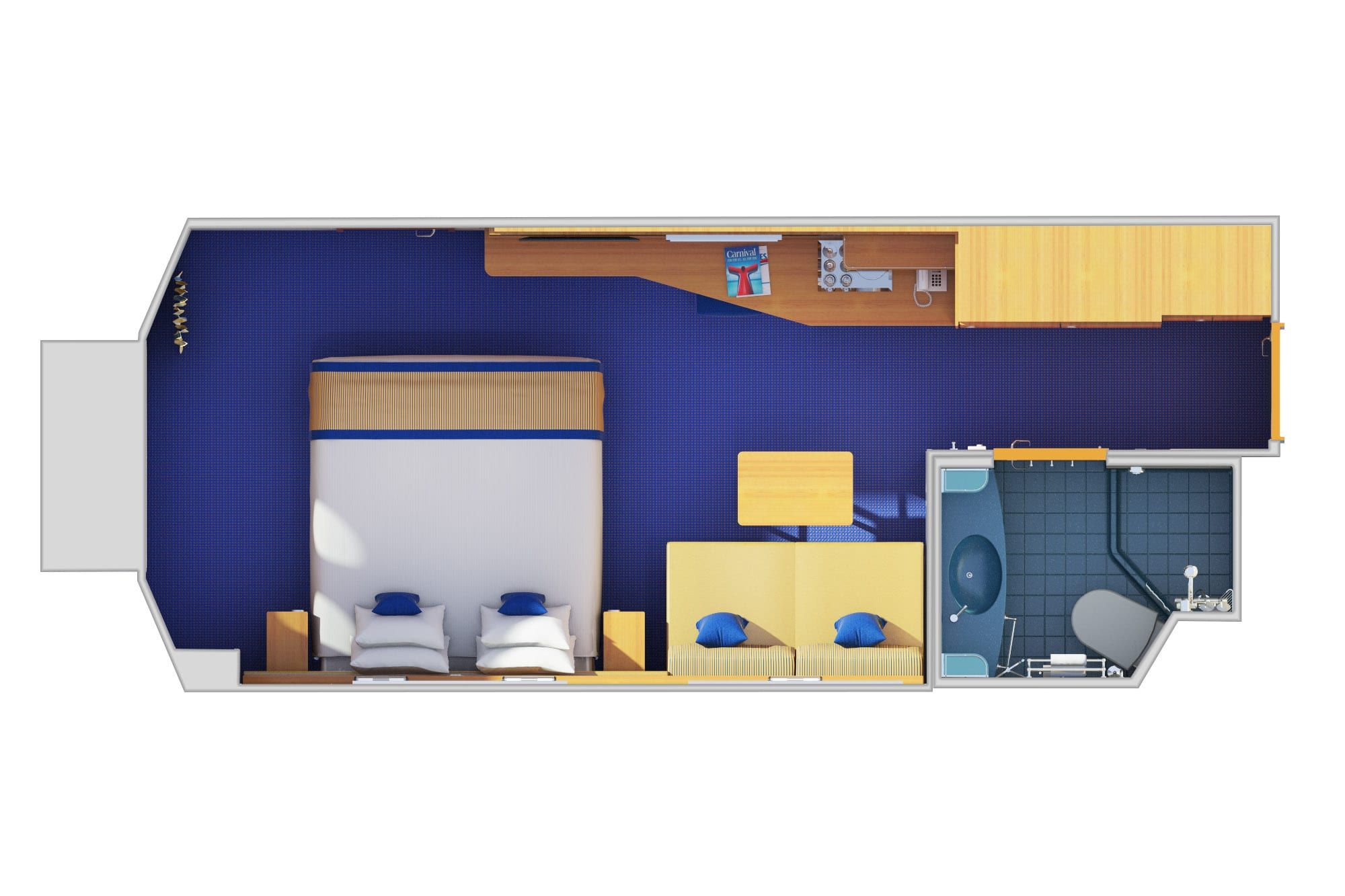 Carnival Radiance Porthole (PT) floor plan, photo 2 of 2