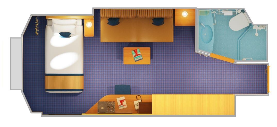 Carnival Vista Interior Upper/Lower (1A) floor plan, photo 5 of 6