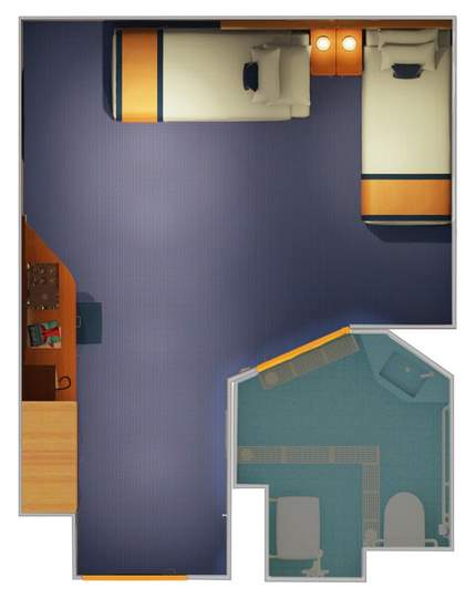Carnival Vista Interior - Accessible (4C) floor plan Carnival Vista Interior - Accessible (4C) floor plan