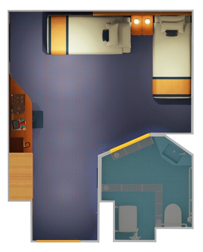 Carnival Panorama Interior - Accessible (4F) floor plan, photo 1 of 2