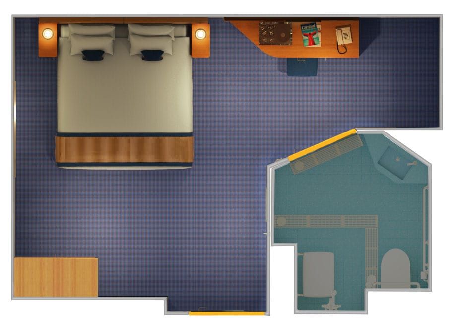 Carnival Horizon Interior - Accessible (4F) floor plan, photo 2 of 2