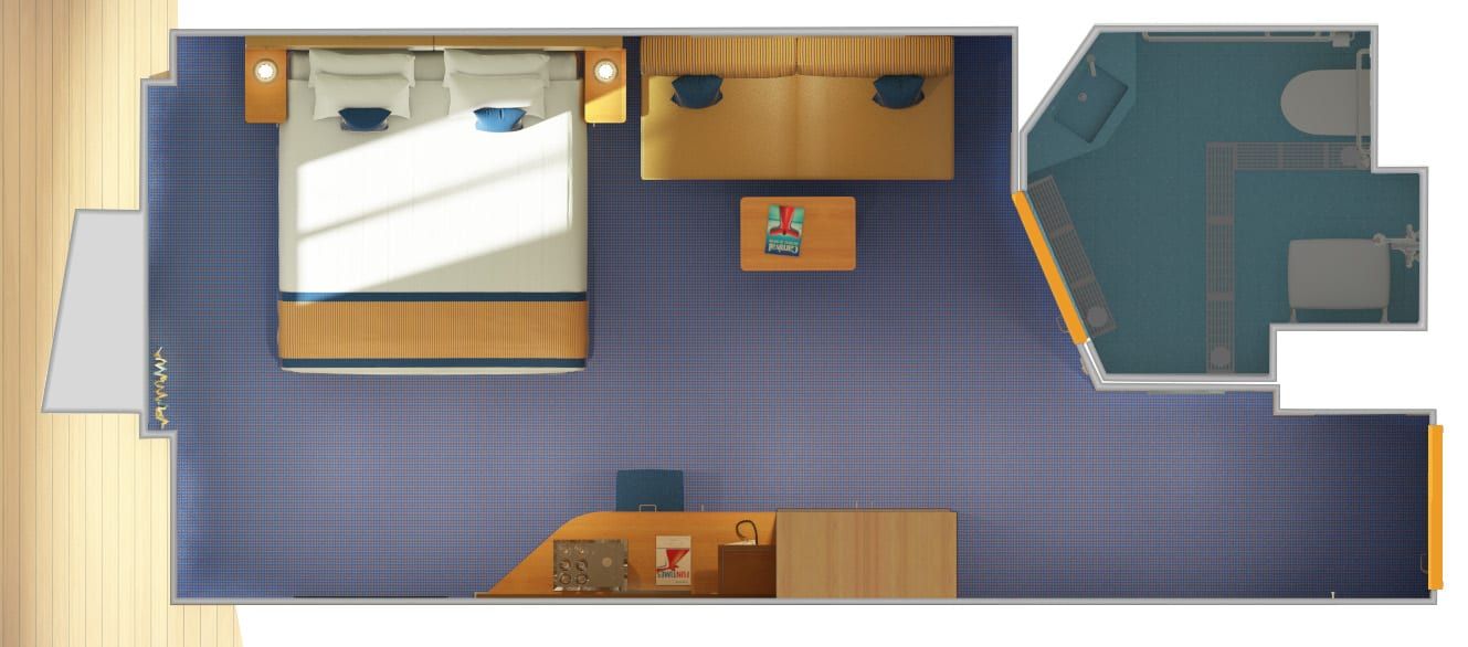 Carnival Panorama Interior with Picture Window (Walkway View) - Accessible (4J) floor plan, photo 2 of 4