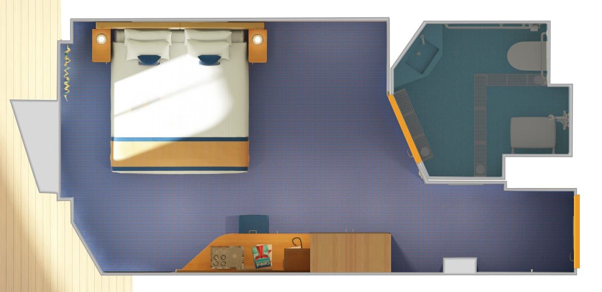 Carnival Panorama Interior with Picture Window (Walkway View) - Accessible (4J) floor plan, photo 1 of 4