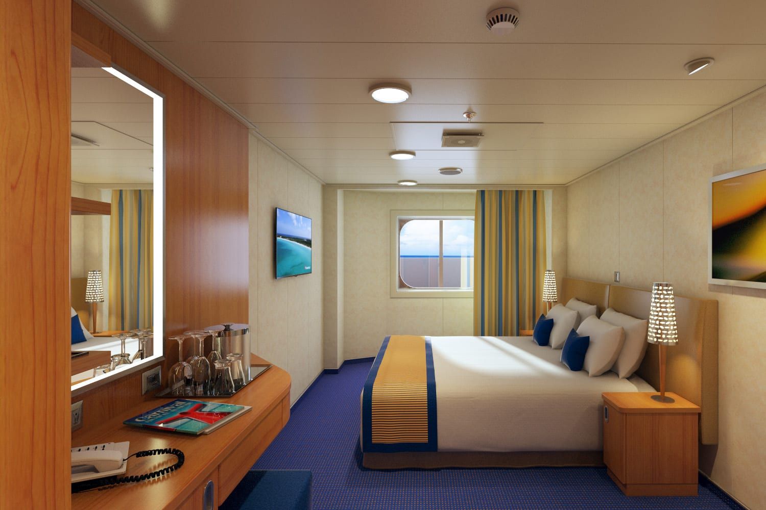 Carnival Horizon Interior with Picture Window (Walkway View) (4J) cabin, photo 10 of 16