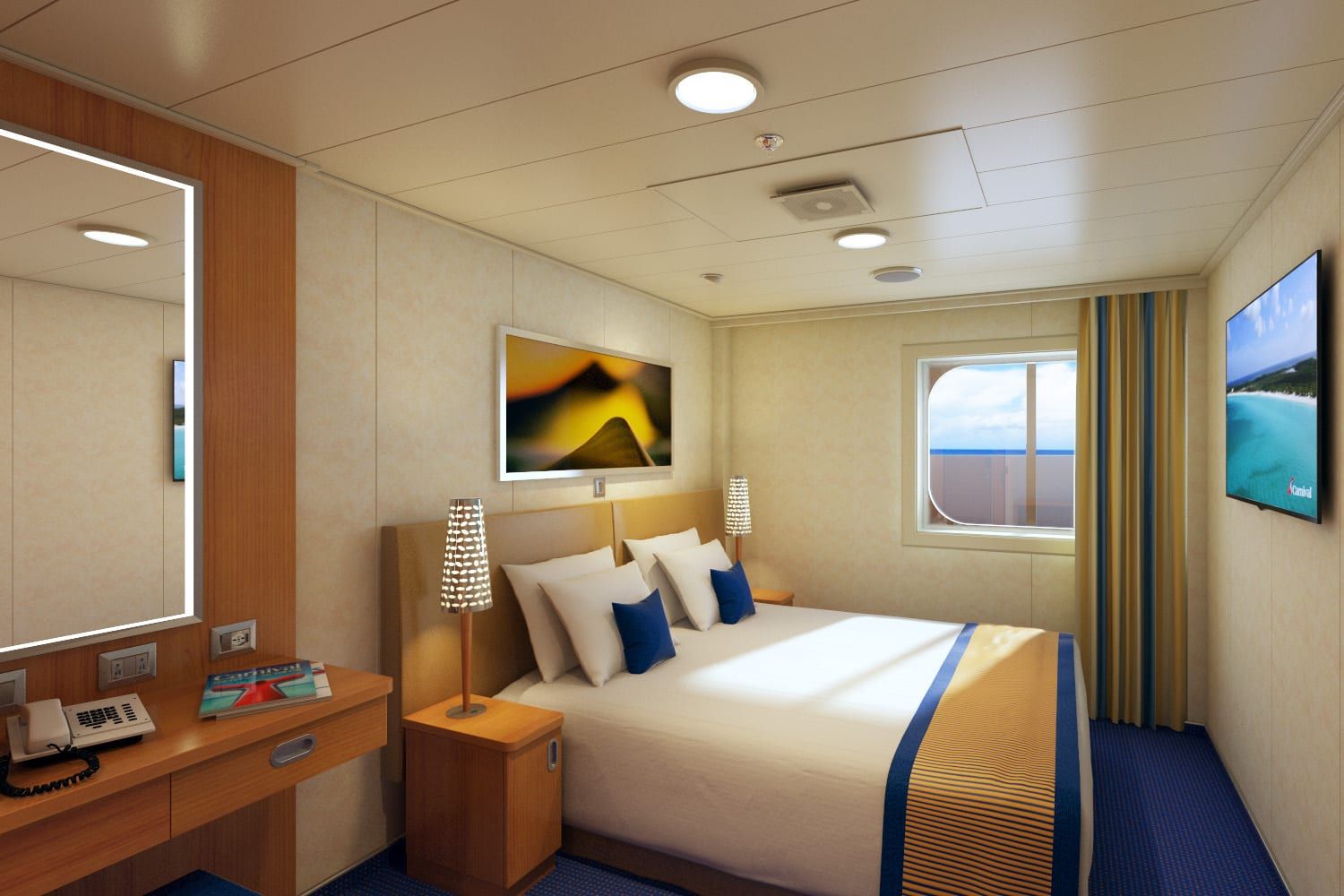 Carnival Horizon Interior with Picture Window (Walkway View) (4J) cabin, photo 13 of 16