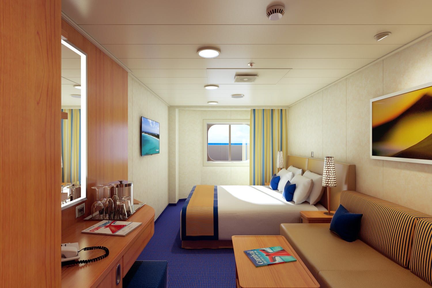Carnival Horizon Interior with Picture Window (Walkway View) (4J) cabin, photo 16 of 16