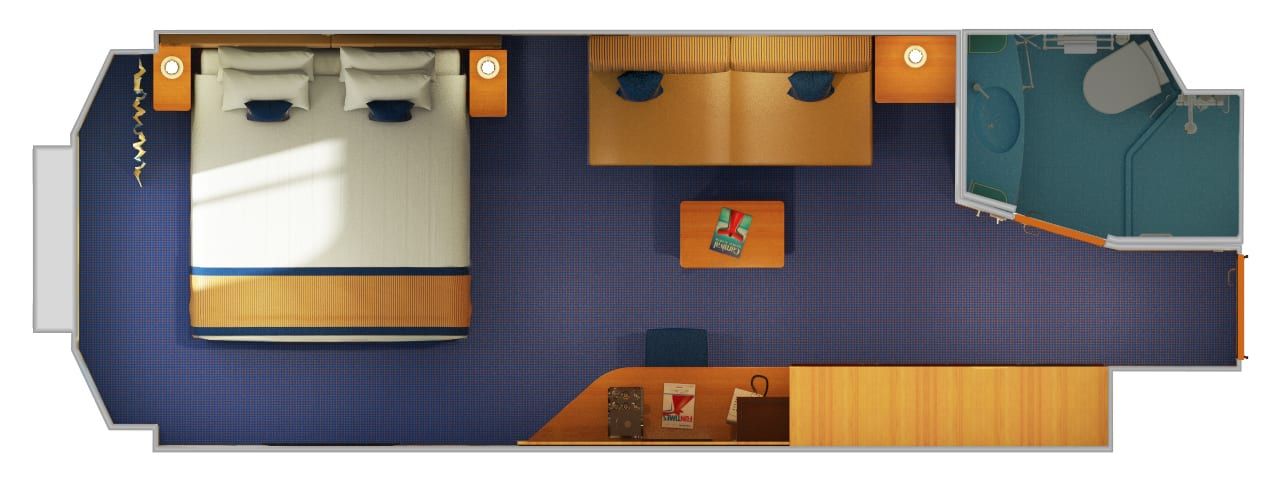 Carnival Vista Ocean View (6B) floor plan, photo 1 of 2