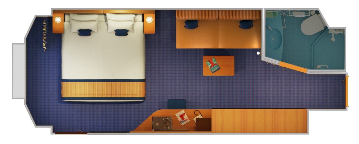 Carnival Vista Ocean View (6B) floor plan, photo 2 of 2