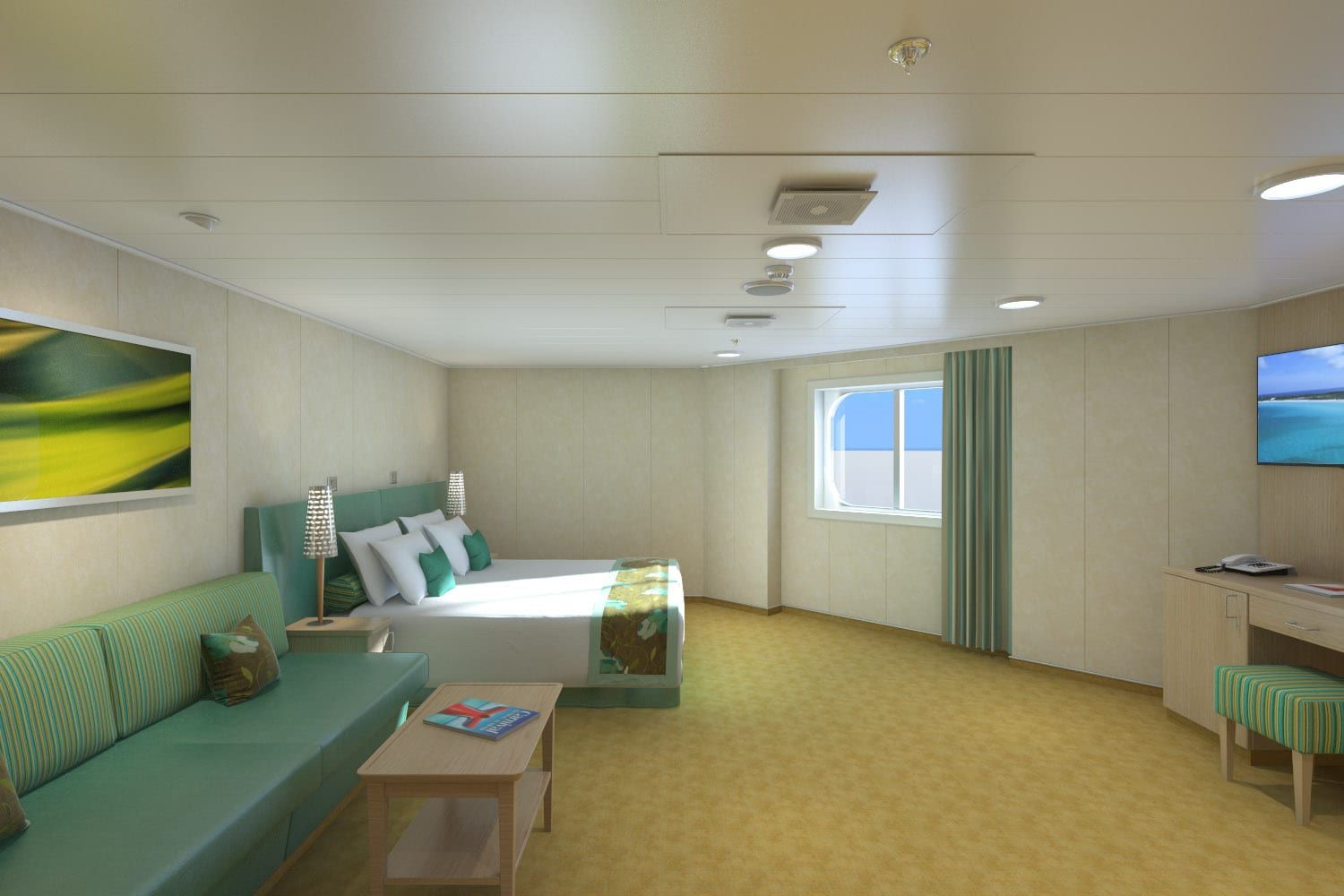 Carnival Horizon Cloud 9 Spa Ocean View (Walkway View) - Accessible (6S) cabin, photo 1 of 2