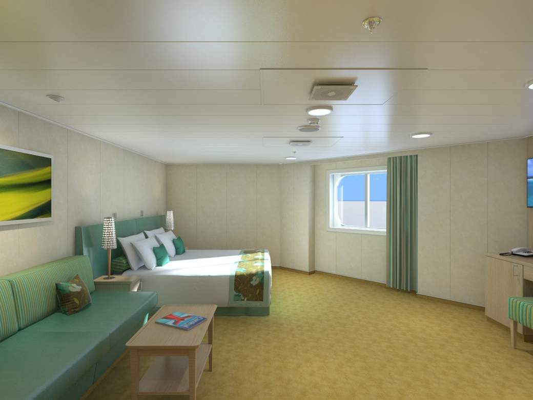 Carnival Horizon Cloud 9 Spa Ocean View (Walkway View) - Accessible (6S) cabin, photo 1 of 2 Carnival Horizon Cloud 9 Spa Ocean View (Walkway View) - Accessible (6S) cabin, photo 1 of 2