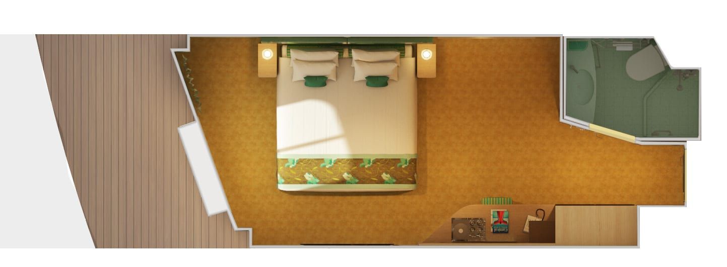 Carnival Horizon Cloud 9 Spa Ocean View (Walkway View) (6T) floor plan, photo 2 of 2