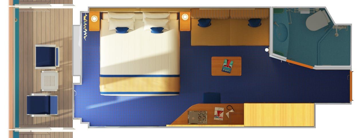 Carnival Vista Balcony (8F) floor plan, photo 1 of 2