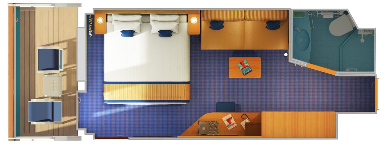 Carnival Vista Balcony (8D) floor plan, photo 2 of 2