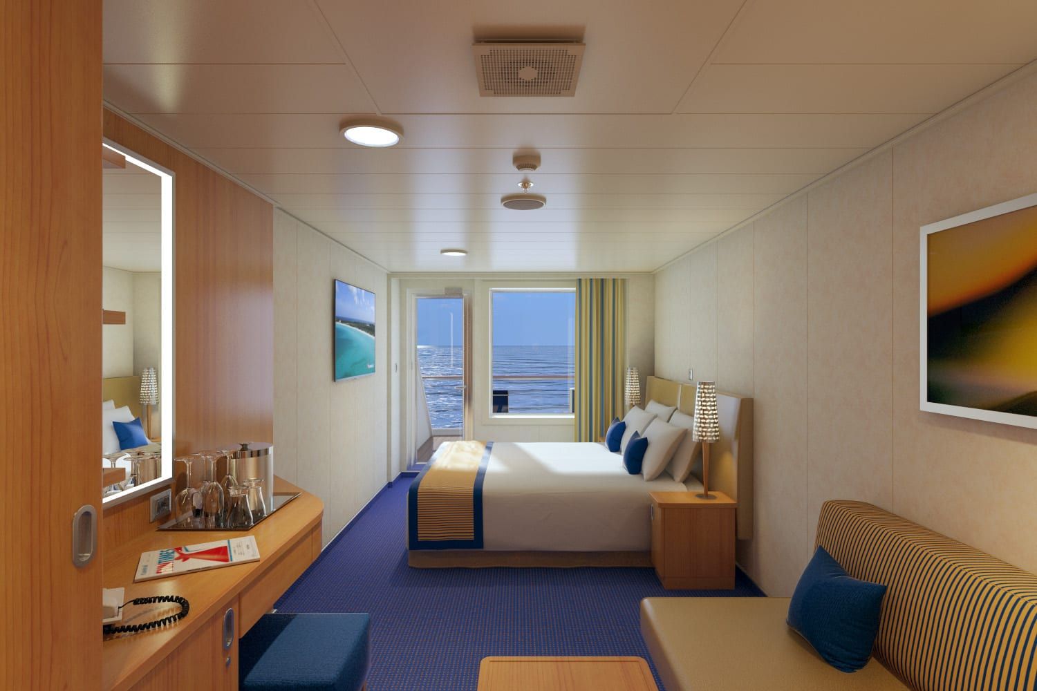 Carnival Vista Aft-View Extended Balcony (8N) cabin, photo 3 of 3