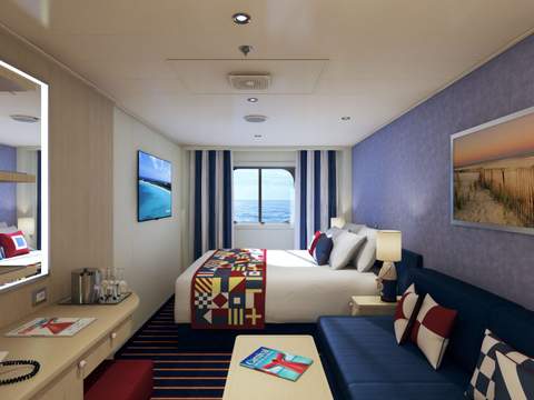 Carnival Horizon Family Harbor Ocean View (Obstructed View) (FE) cabin, photo 4 of 9 Carnival Horizon Family Harbor Ocean View (Obstructed View) (FE) cabin, photo 4 of 9