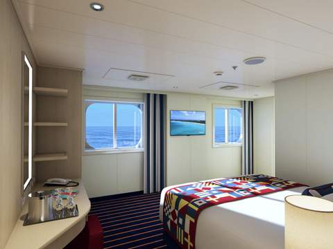 Carnival Horizon Family Harbor Ocean View (Obstructed View) - Accessible (FE) cabin, photo 2 of 2 Carnival Horizon Family Harbor Ocean View (Obstructed View) - Accessible (FE) cabin, photo 2 of 2