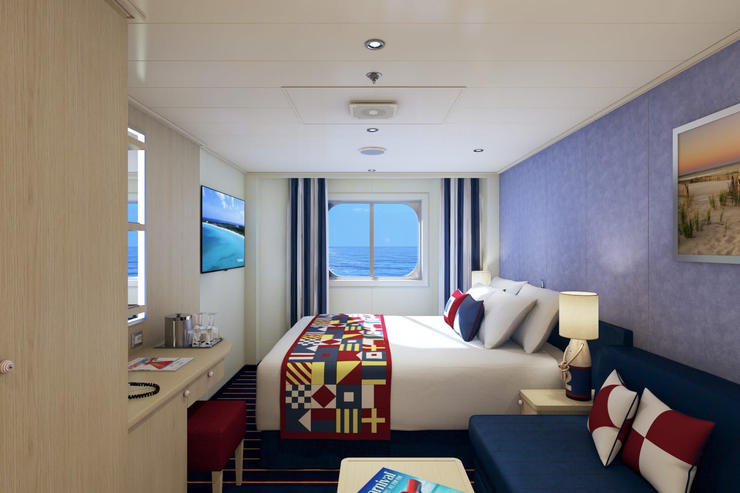 Carnival Vista Family Harbor Ocean View (Obstructed View) (FE) cabin, photo 1 of 8