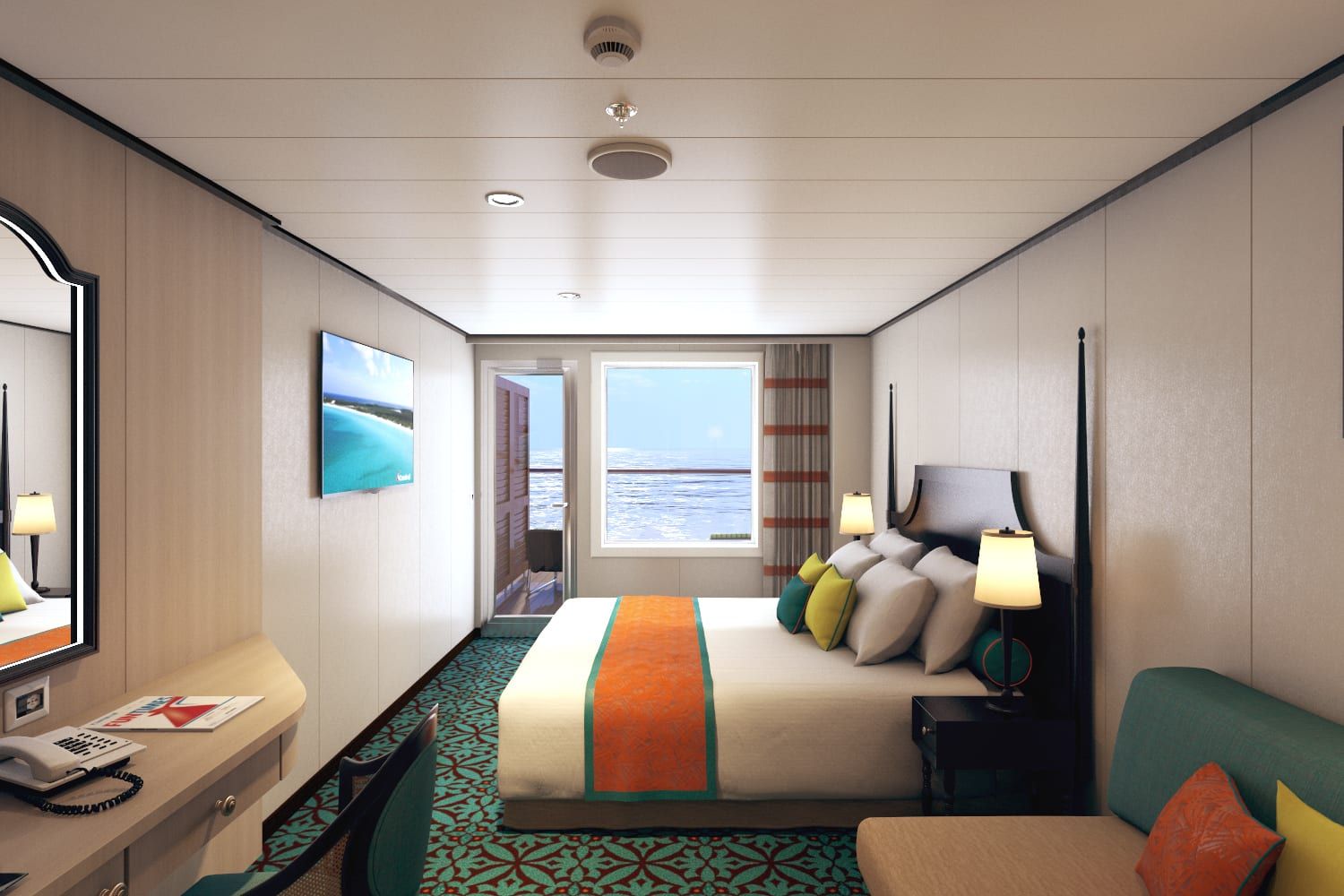 Carnival Horizon Havana Aft-View Extended Balcony (HI) cabin, photo 6 of 7