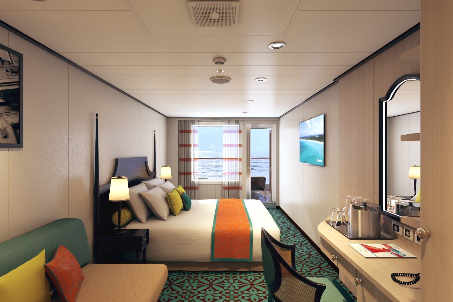 Carnival Horizon Havana Aft-View Extended Balcony (HI) cabin, photo 7 of 7