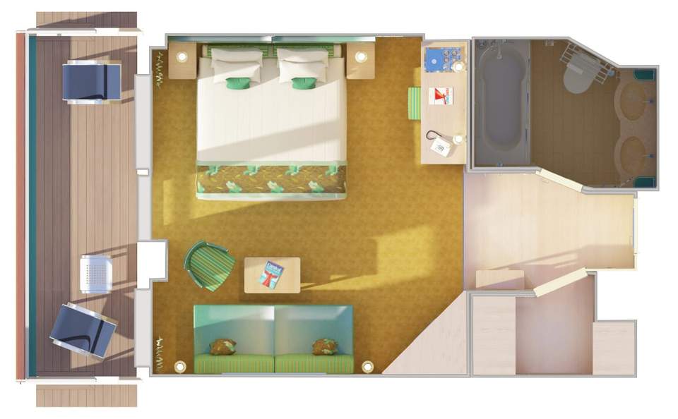 Carnival Horizon Cloud 9 Spa Suite (SS) floor plan, photo 1 of 2 Carnival Horizon Cloud 9 Spa Suite (SS) floor plan, photo 1 of 2