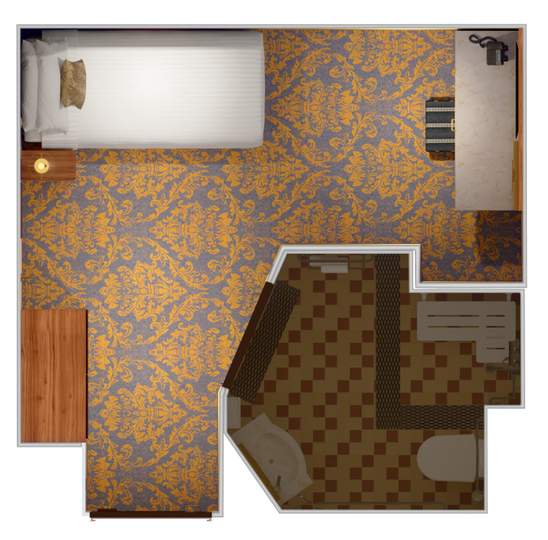 Carnival Venezia Interior Upper/Lower - Accessible (1A) floor plan Carnival Venezia Interior Upper/Lower - Accessible (1A) floor plan