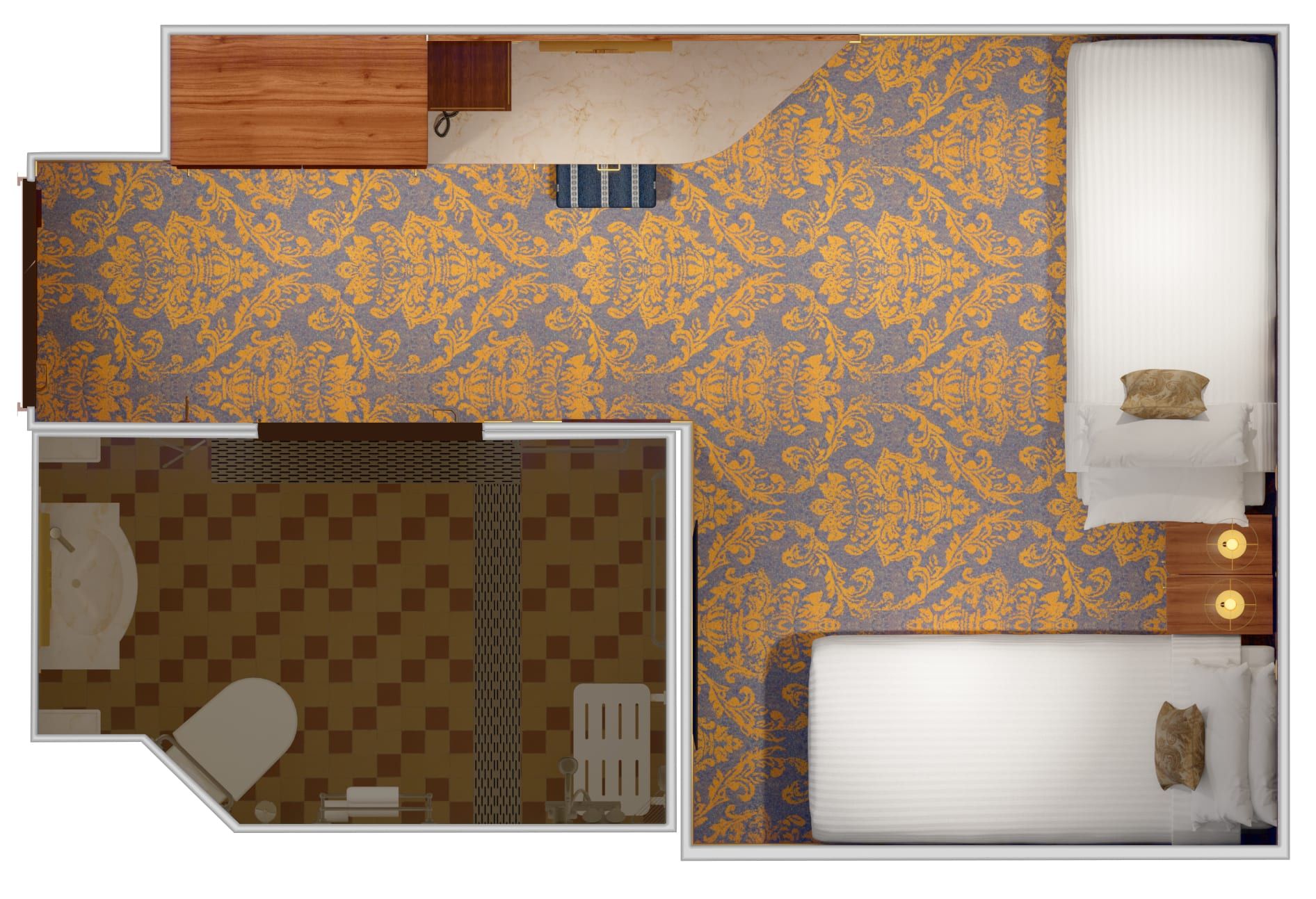 Carnival Venezia Interior - Accessible (4H) floor plan, photo 1 of 2