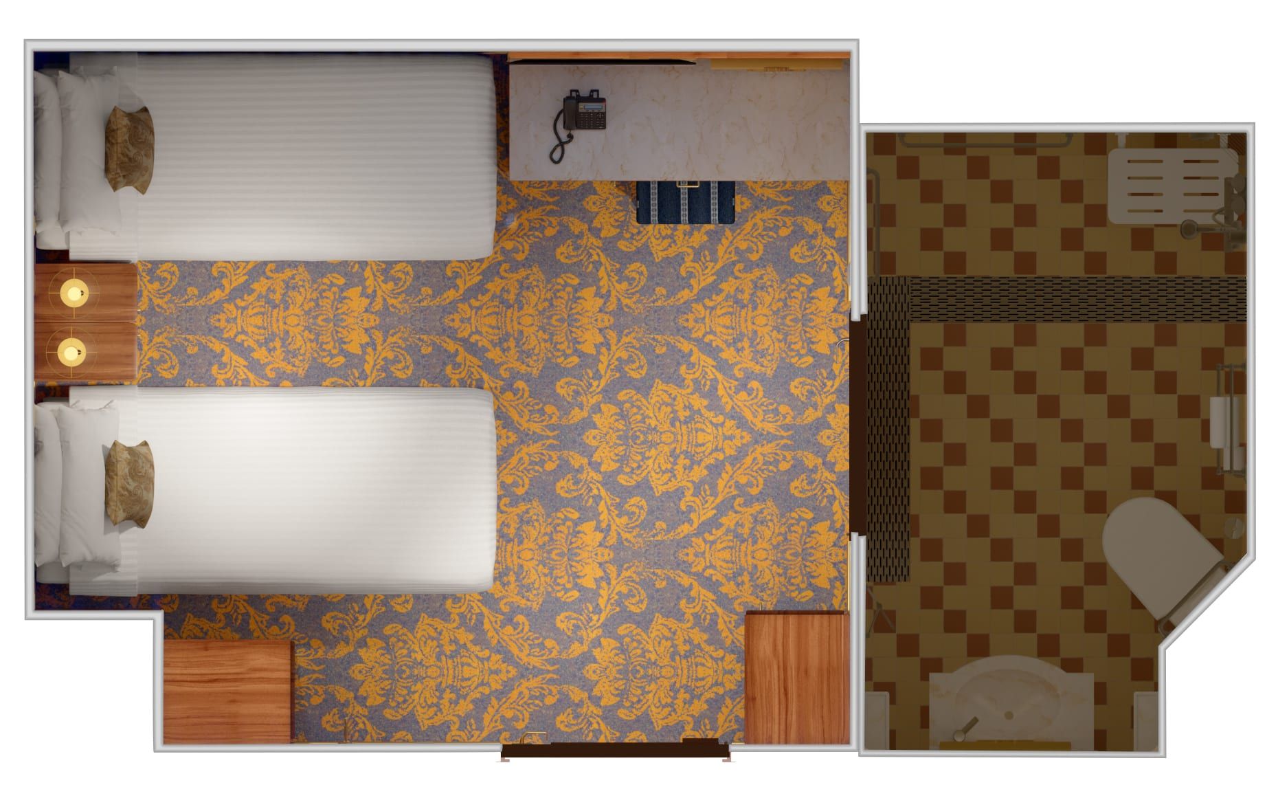 Carnival Venezia Interior - Accessible (4H) floor plan, photo 2 of 2