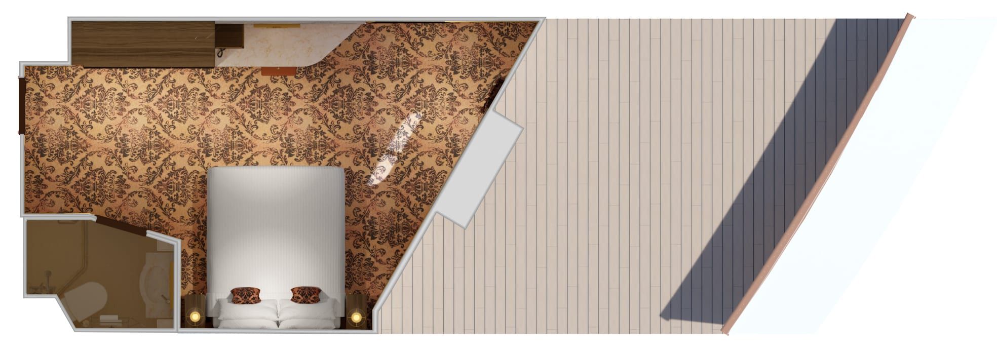 Carnival Venezia Interior with Picture Window (Walkway View) (4J) floor plan, photo 2 of 7