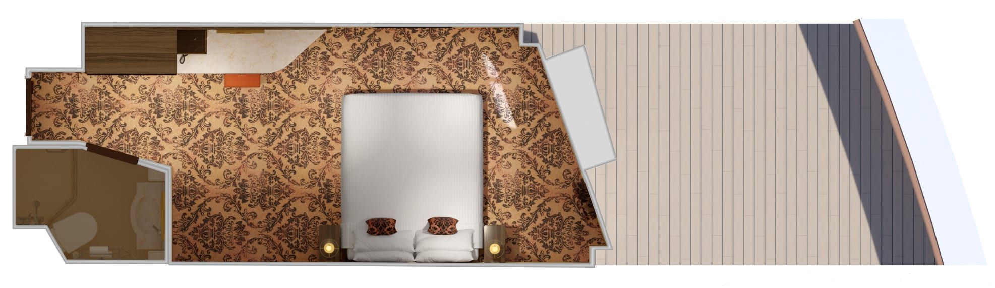 Carnival Venezia Interior with Picture Window (Walkway View) (4J) floor plan, photo 3 of 7