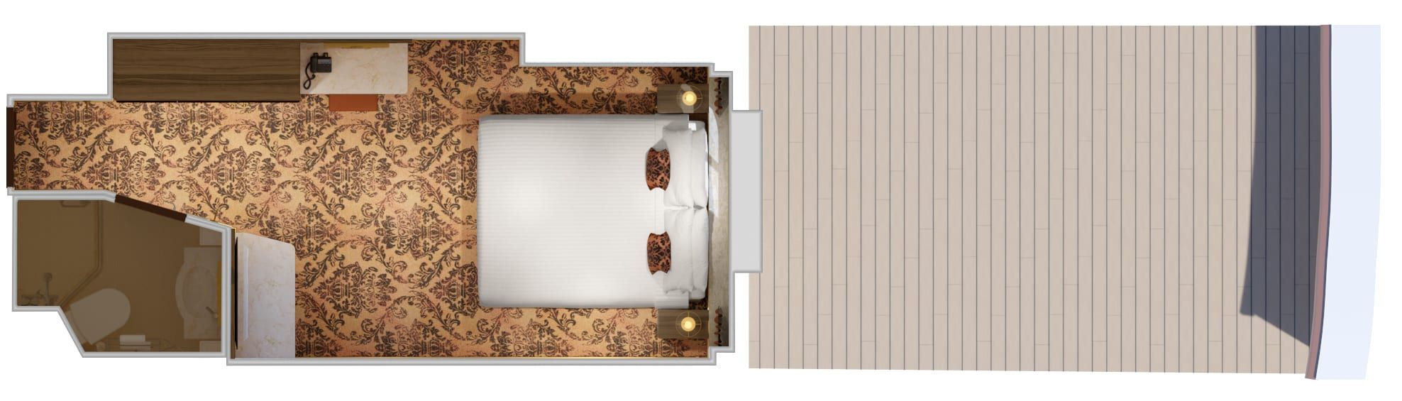 Carnival Venezia Interior with Picture Window (Walkway View) (4J) floor plan, photo 4 of 7