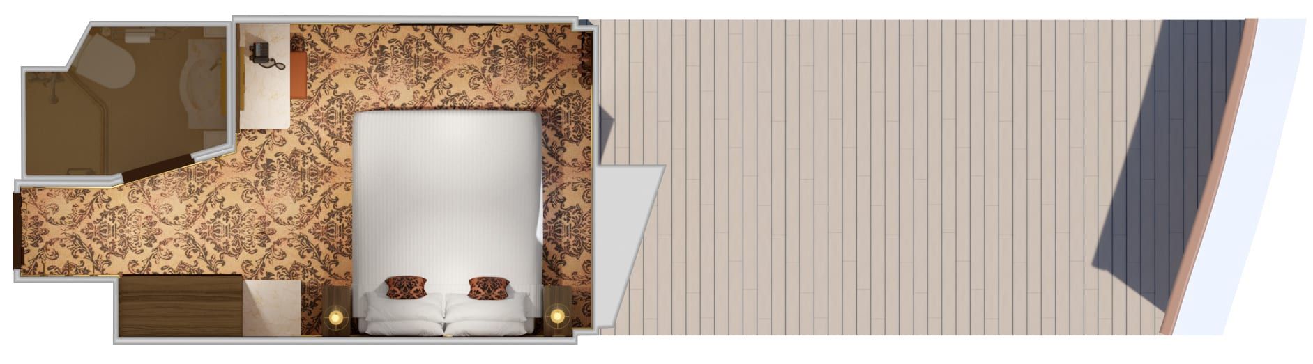 Carnival Venezia Interior with Picture Window (Walkway View) (4J) floor plan, photo 5 of 7