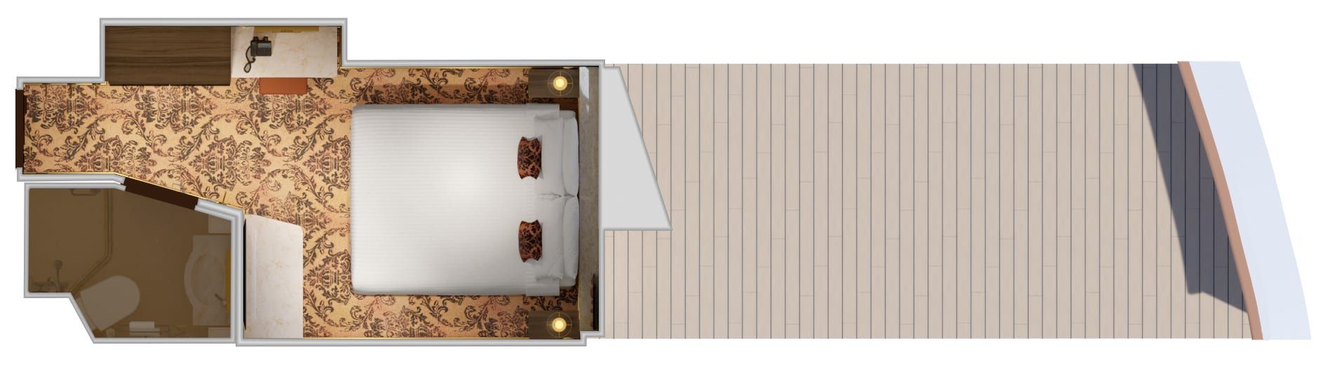 Carnival Venezia Interior with Picture Window (Walkway View) (4J) floor plan, photo 6 of 7