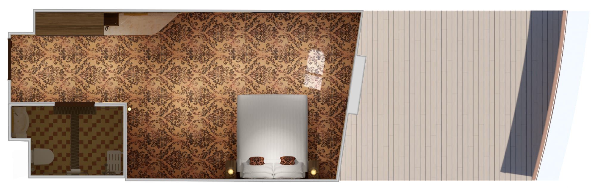 Carnival Venezia Interior with Picture Window (Walkway View) - Accessible (4J) floor plan, photo 6 of 7