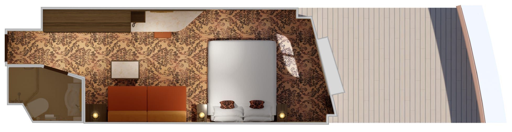 Carnival Venezia Interior with Picture Window (Walkway View) (4J) floor plan, photo 7 of 7