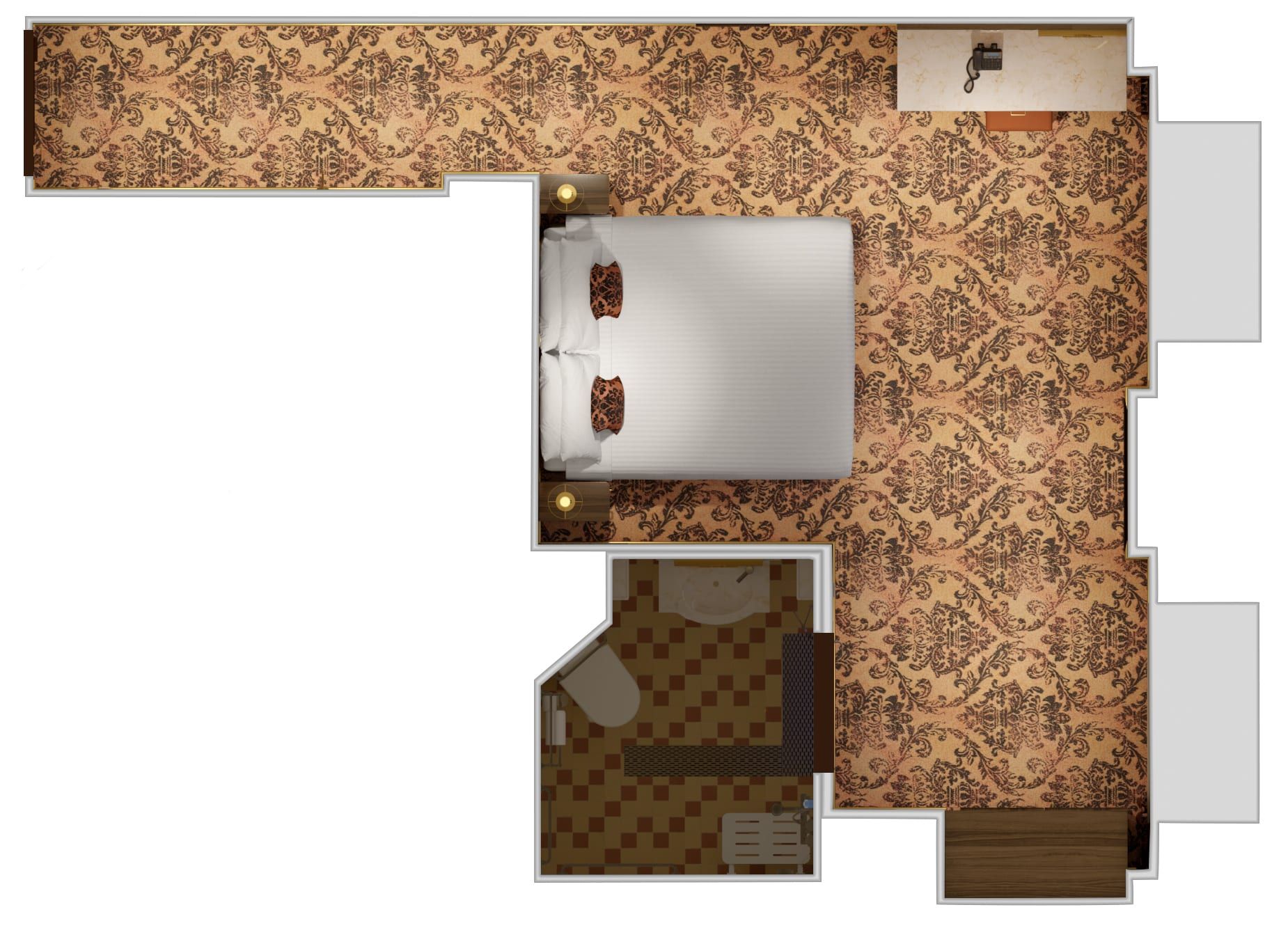 Carnival Venezia Ocean View - Accessible (6A) floor plan